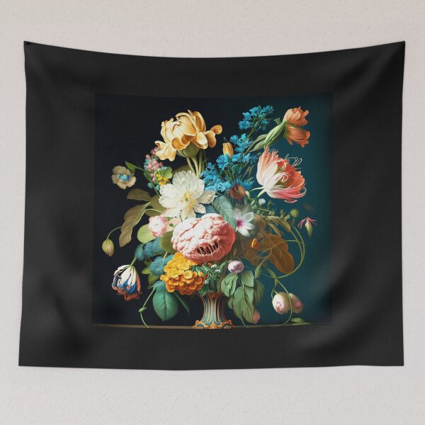 Item preview, Lush bouquet of flowers in the style of Flemish old masters fashionable stylish New Look designed and sold by G-M-Designs.