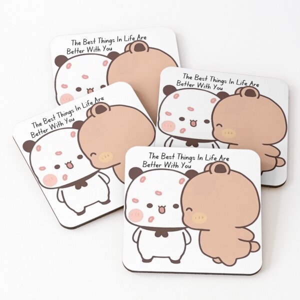 Item preview, The Best Things In Life Are Better With You Bubu Dudu Panda And Brownie Bear Couple 2026 designed and sold by OceanLiveArts.
