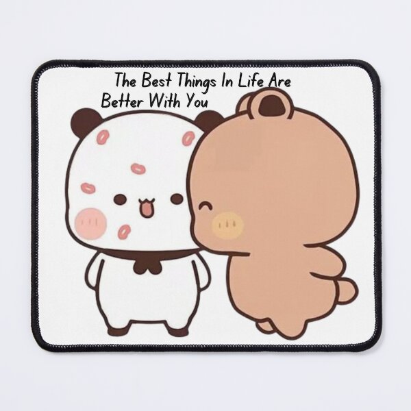 Item preview, The Best Things In Life Are Better With You Bubu Dudu Panda And Brownie Bear Couple 2026 designed and sold by OceanLiveArts.