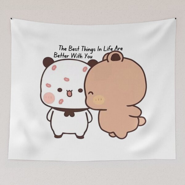 Item preview, The Best Things In Life Are Better With You Bubu Dudu Panda And Brownie Bear Couple 2026 designed and sold by OceanLiveArts.