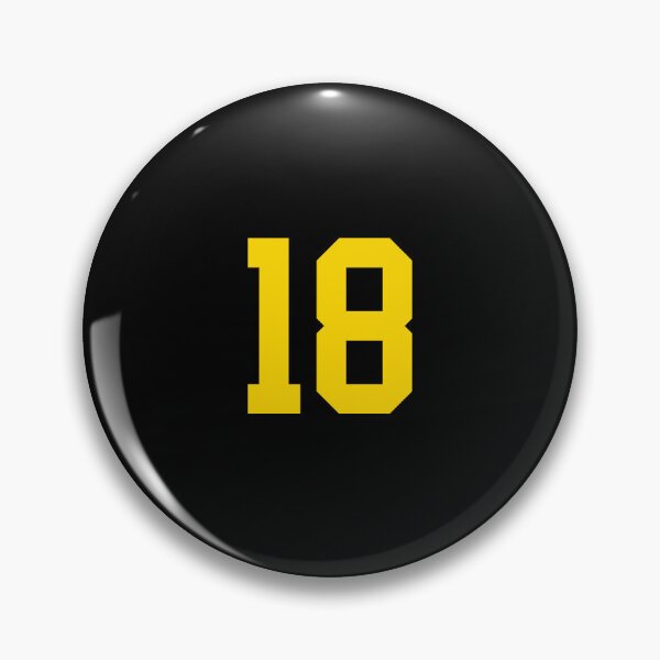 Item preview, Bold Yellow Sports Number 18 designed and sold by NECHSTORE.