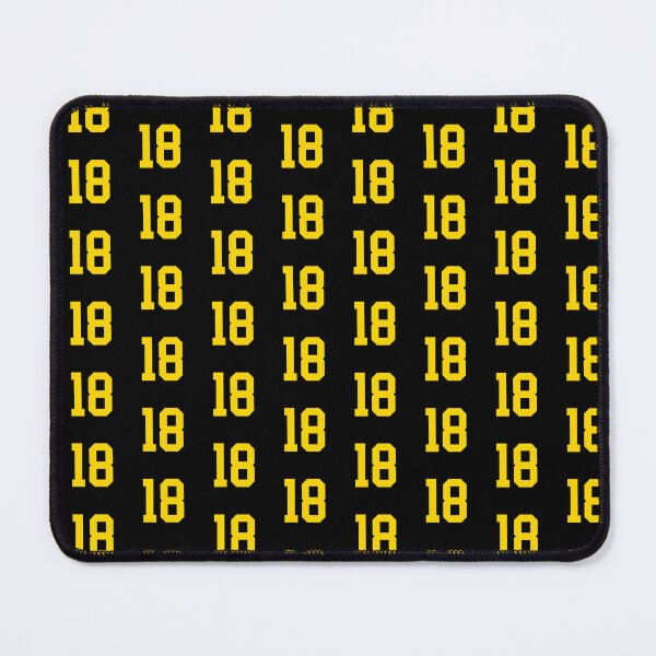 Item preview, Bold Yellow Sports Number 18 designed and sold by NECHSTORE.
