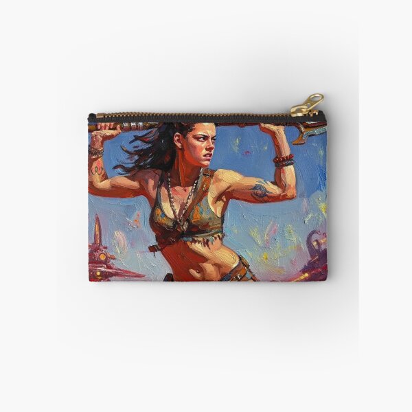 Item preview, Fantasy Barbarian Princess of Mars, a goddess with a spear designed and sold by Vintage Designs +.