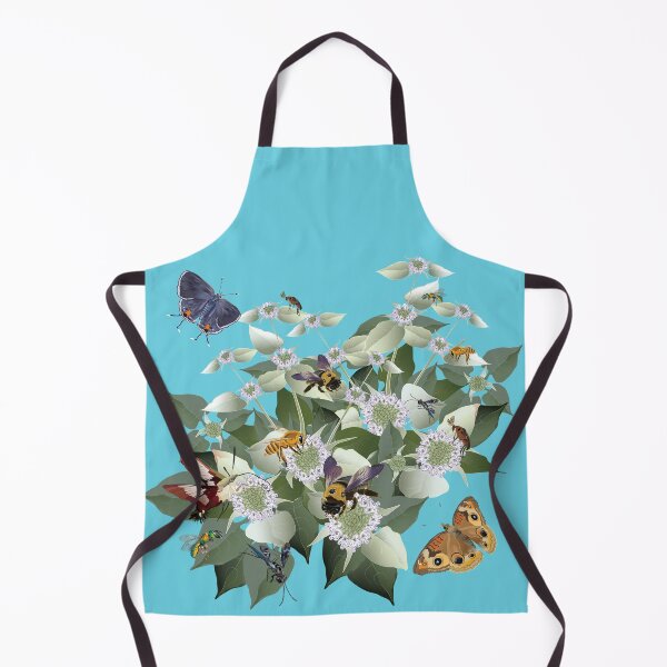 Item preview, Mountain Mint with Pollinating Bees, Butterflies, and Insects designed and sold by Jedi-Artist.