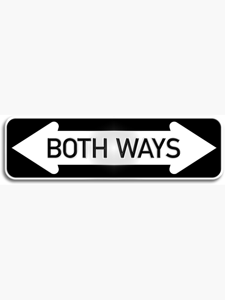 Thumbnail 3 of 3, Magnet, Both Ways Street Sign - LGBT Transgender Bisexual LGBTQAI designed and sold by andabelart.