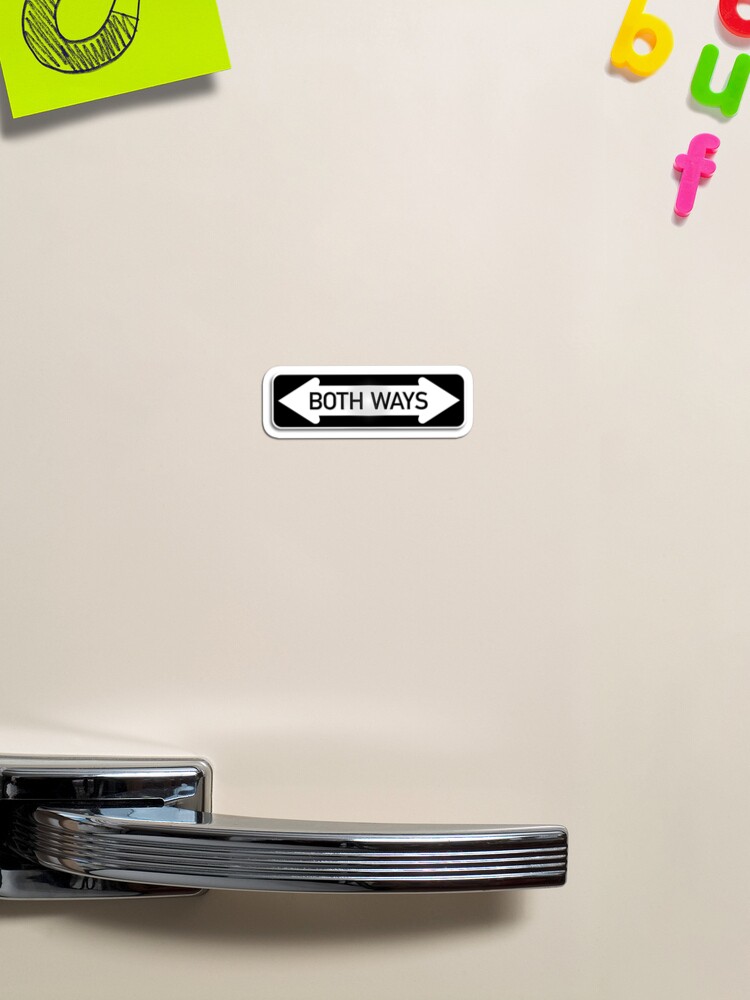 Thumbnail 1 of 3, Magnet, Both Ways Street Sign - LGBT Transgender Bisexual LGBTQAI designed and sold by andabelart.