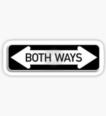 Beide Wege Straßenschild - LGBT Sticker