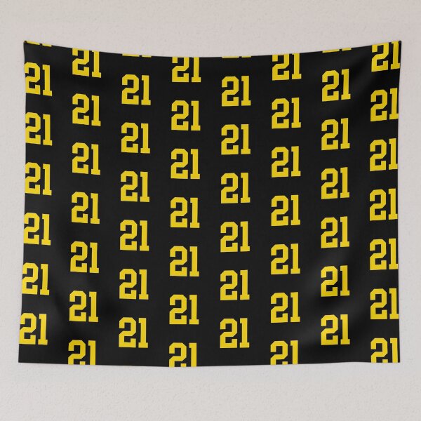 Item preview, Bold Yellow Sports Number 21 designed and sold by NECHSTORE.