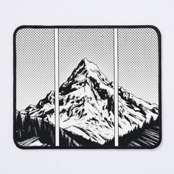 Item preview, Triptych Horizon – Contemporary Mountain Panels - Pop Art Mountain Landscape Love designed and sold by Benito Del Ray.