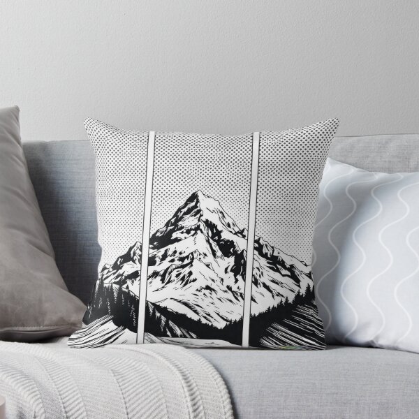 Item preview, Triptych Horizon – Contemporary Mountain Panels - Pop Art Mountain Landscape Love  designed and sold by Benito Del Ray.