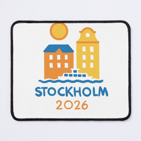 Item preview, Stockholm 2026 International Convention Pins Stickers Notebooks designed and sold by RegalitosParaTi.