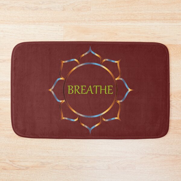 Item preview, Breathe Inhale Exhale - Colorful Lotus Flower for Yoga Teacher Instructor & Practitioner - Namaste Breath designed and sold by merkraht.
