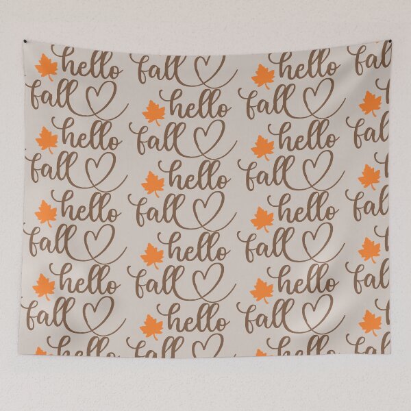 Item preview, Hello fall - Cory Autumn Leaf Design (Beige) designed and sold by designsoftinaa.