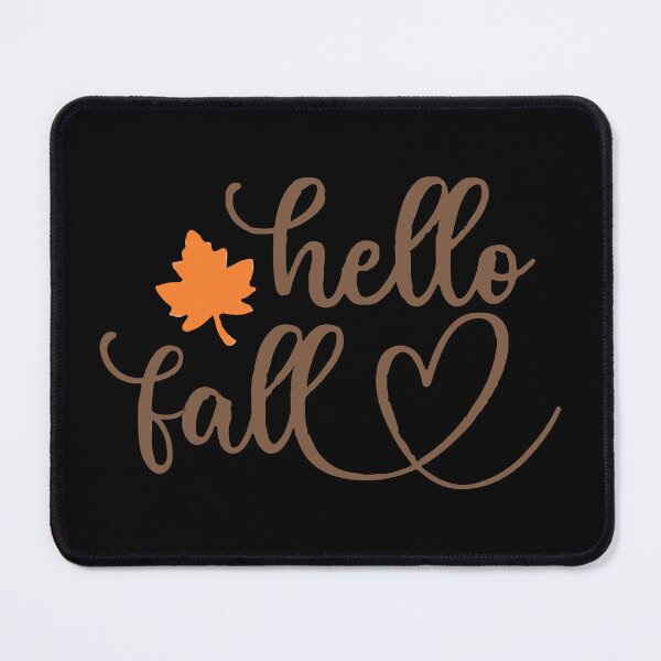 Item preview, Copy of Hello fall - Cory Autumn Leaf Design (Black) designed and sold by designsoftinaa.