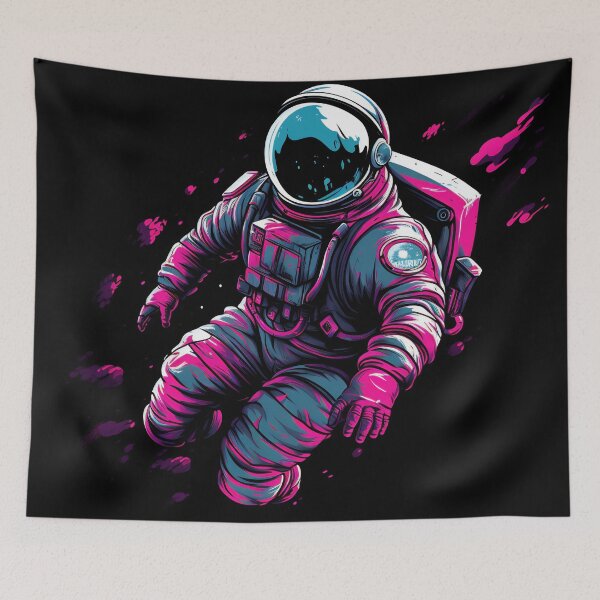 Item preview, Astronaut floating through air in space suit designed and sold by anytka.