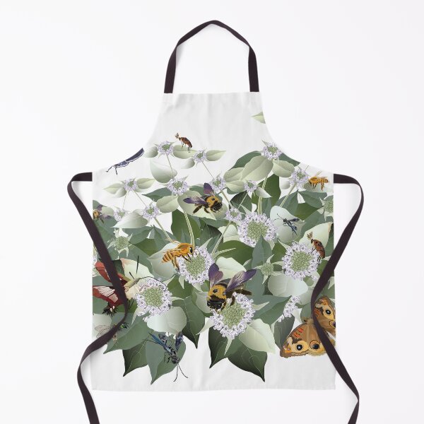 Item preview, Mountain Mint with Pollinating Bees, Butterflies, and Insects designed and sold by Jedi-Artist.
