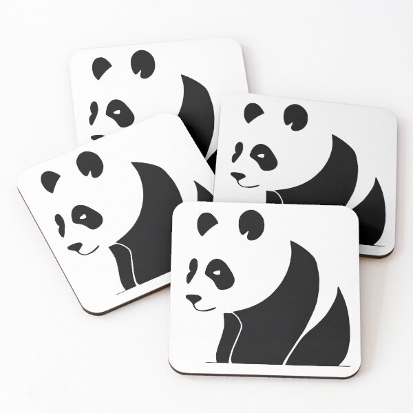 Item preview, Black and white panda bear sitting down designed and sold by anytka.