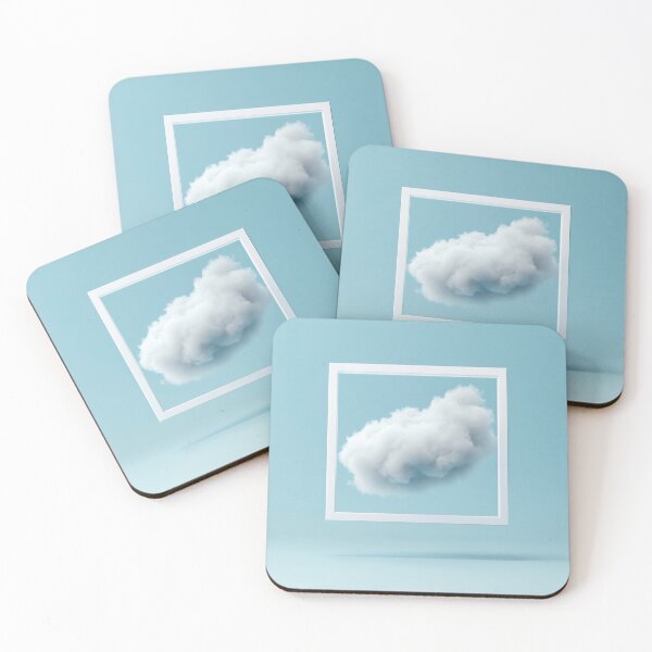 Item preview, Cloud in a minimalist blue frame designed and sold by anytka.