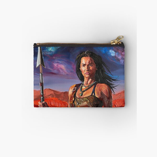 Item preview, Fantasy Barbarian Princess of Mars, a goddess with a spear designed and sold by Vintage Designs +.