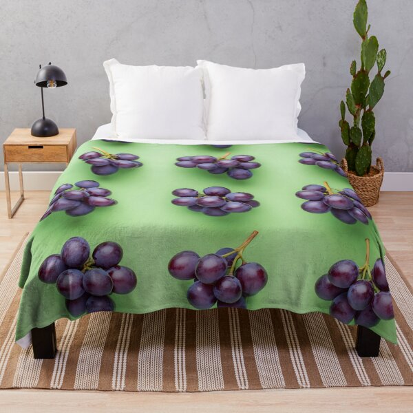 Item preview, Dark grapes on green backdrop designed and sold by anytka.