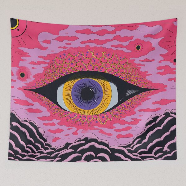 Item preview, Eye surrounded by clouds designed and sold by anytka.