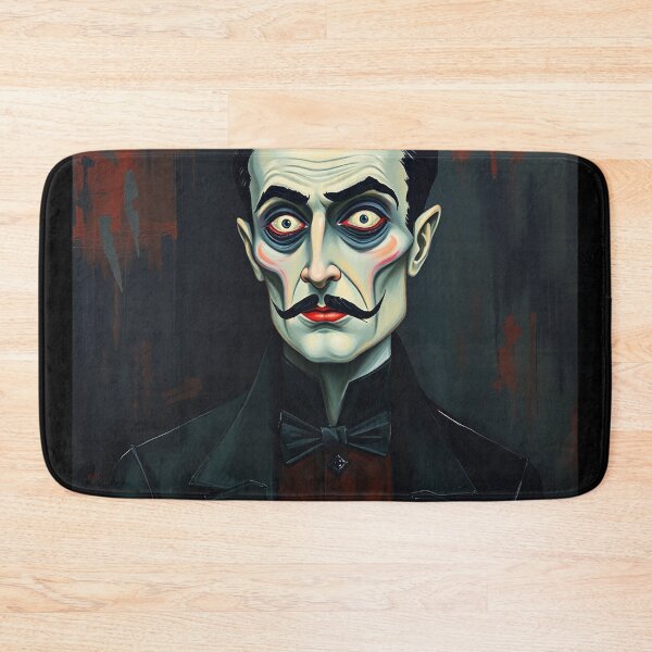 Item preview, Creepy stylized Haunted House portrait of a old man with a mustache designed and sold by Vintage Designs +.