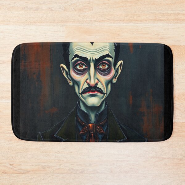 Item preview, Creepy stylized Haunted House portrait of a old man with a mustache designed and sold by Vintage Designs +.