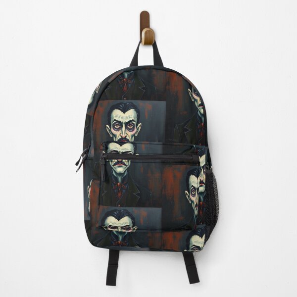 Item preview, Creepy stylized Haunted House portrait of a old man with a mustache designed and sold by Vintage Designs +.
