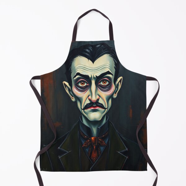 Item preview, Creepy stylized Haunted House portrait of a old man with a mustache designed and sold by Vintage Designs +.