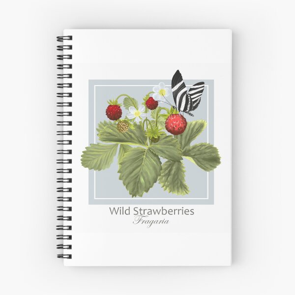 Item preview, Wild Strawberries and Heliconius Charithonia Butterfly designed and sold by Art_By_Wing.