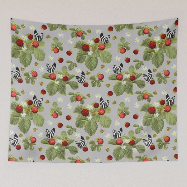 Item preview, Wild Strawberries and Heliconius Charithonia Butterfly designed and sold by Art_By_Wing.