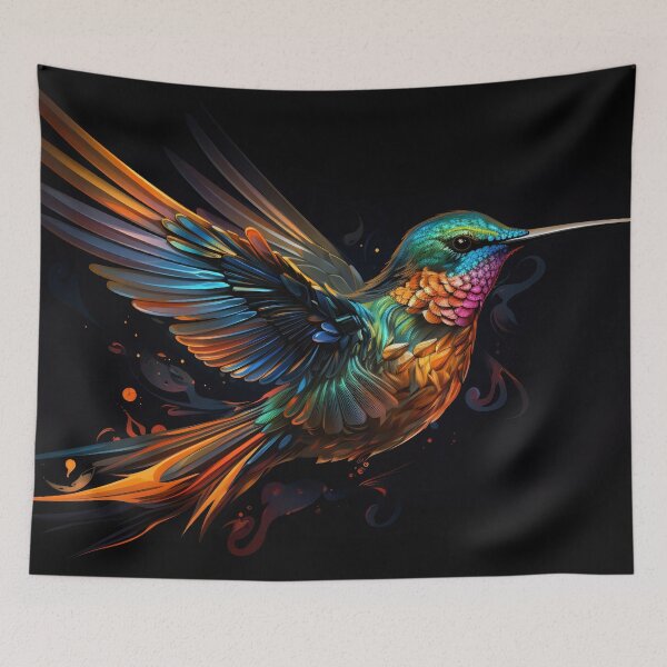 Item preview, Flaming Flight: A Hummingbird's Dance designed and sold by anytka.