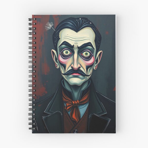 Item preview, Creepy stylized Haunted House  portrait of a old man with a mustache designed and sold by Vintage Designs +.