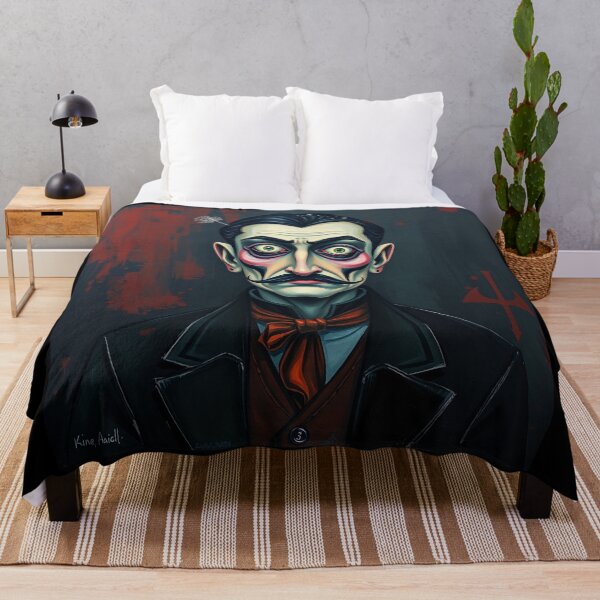 Item preview, Creepy stylized Haunted House  portrait of a old man with a mustache designed and sold by Vintage Designs +.
