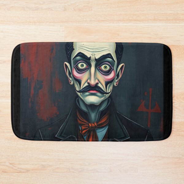 Item preview, Creepy stylized Haunted House portrait of a old man with a mustache designed and sold by Vintage Designs +.