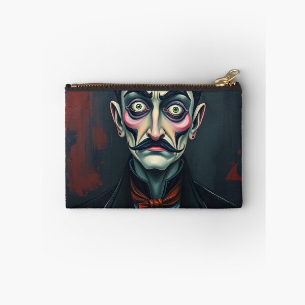 Item preview, Creepy stylized Haunted House  portrait of a old man with a mustache designed and sold by Vintage Designs +.
