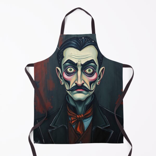 Item preview, Creepy stylized Haunted House portrait of a old man with a mustache designed and sold by Vintage Designs +.