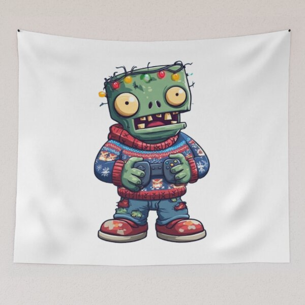 Item preview, Christmas Gamer Zombie – Funny Holiday Geek Design designed and sold by AlexLineArt.