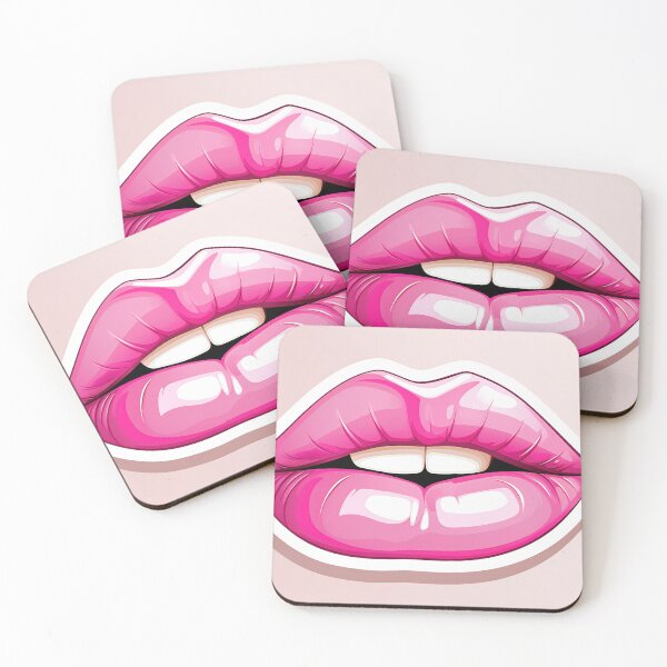 Item preview, Glossy Pink Lips Illustration designed and sold by anytka.