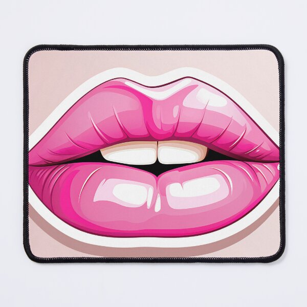 Item preview, Glossy Pink Lips Illustration designed and sold by anytka.