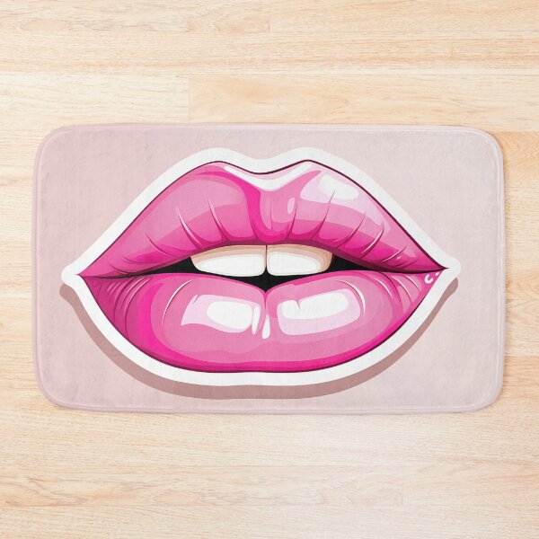 Item preview, Glossy Pink Lips Illustration designed and sold by anytka.