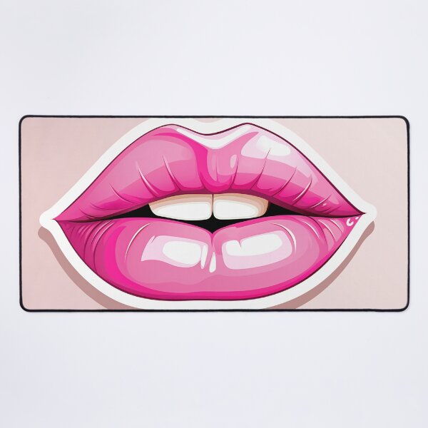 Item preview, Glossy Pink Lips Illustration designed and sold by anytka.