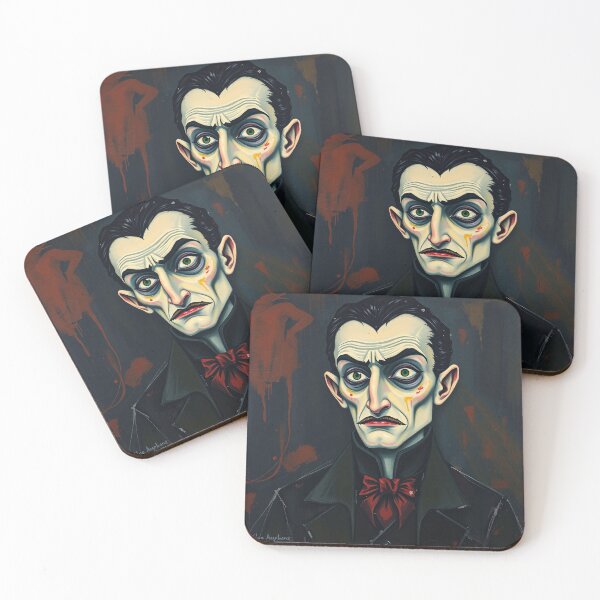 Item preview, Creepy stylized Haunted House  portrait of a old man with a mustache designed and sold by Vintage Designs +.