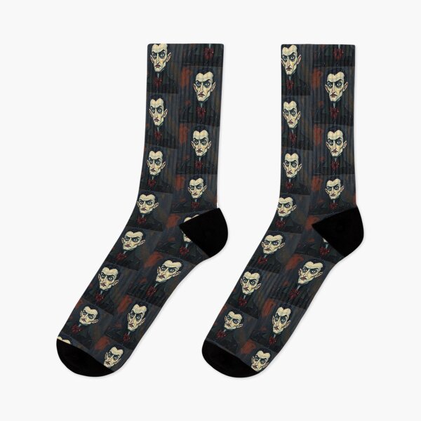 Item preview, Creepy stylized Haunted House  portrait of a old man with a mustache designed and sold by Vintage Designs +.