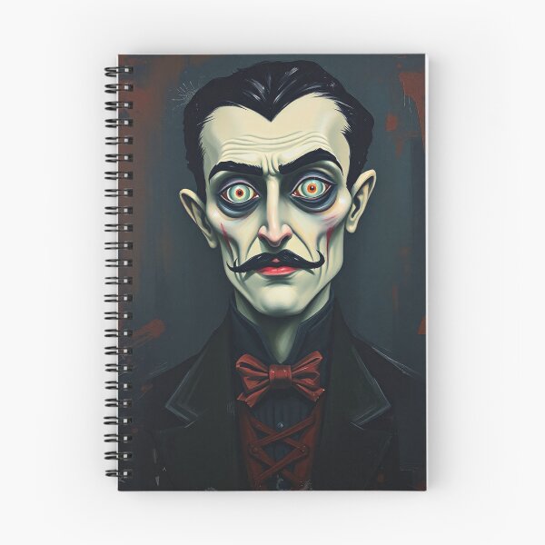 Item preview, Creepy stylized Haunted House  portrait of a old man with a mustache designed and sold by Vintage Designs +.