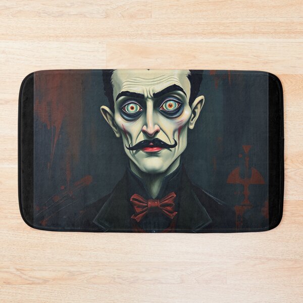 Item preview, Creepy stylized Haunted House portrait of a old man with a mustache designed and sold by Vintage Designs +.