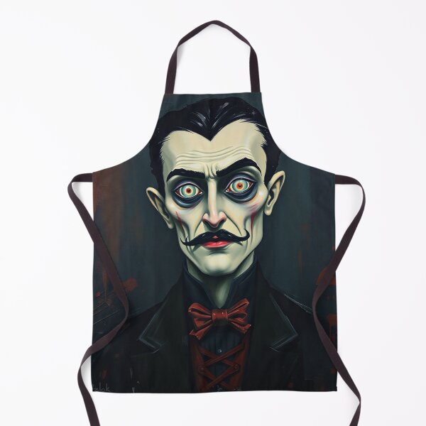 Item preview, Creepy stylized Haunted House portrait of a old man with a mustache designed and sold by Vintage Designs +.