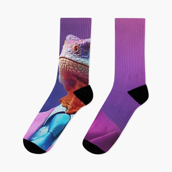 Item preview, Lizard in a colorful suit and tie. Vibrant colors. Dressed and standing like a businessman designed and sold by anytka.