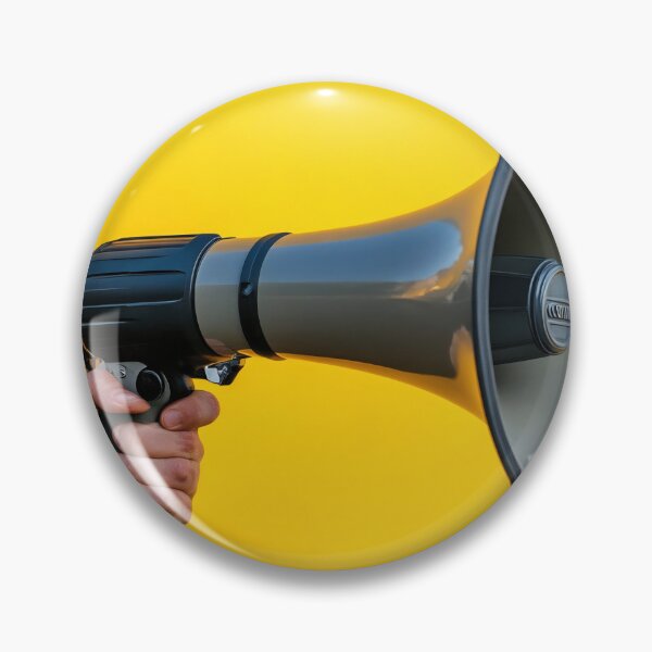 Item preview, Person with megaphone on yellow designed and sold by anytka.