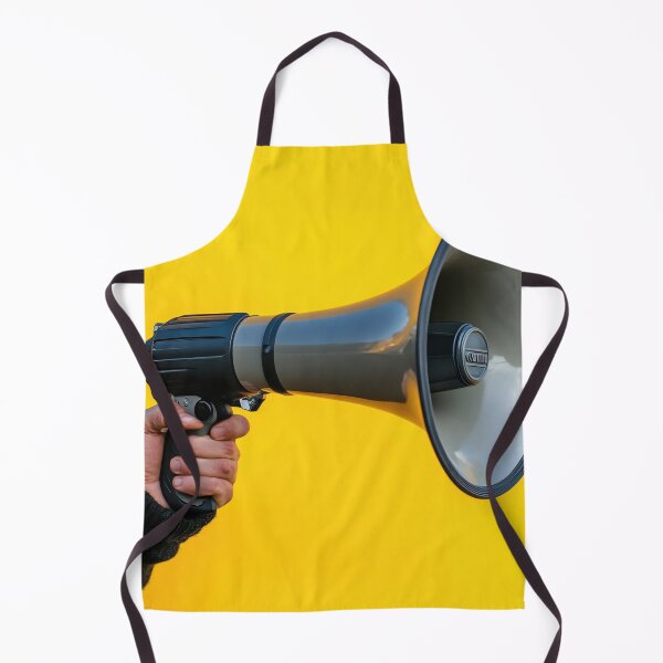 Item preview, Person with megaphone on yellow designed and sold by anytka.